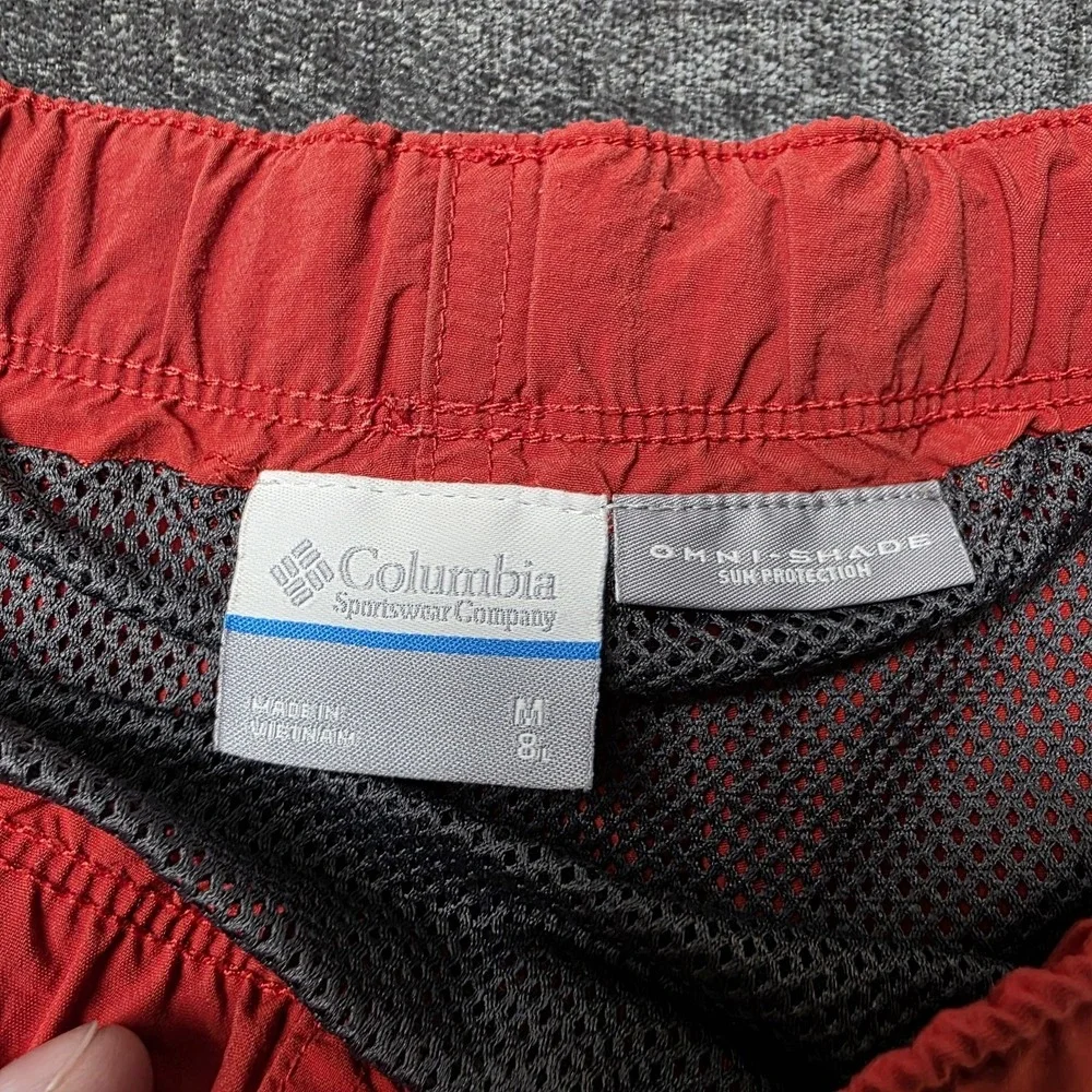Columbia Swim Trunks Mens Medium Red 8